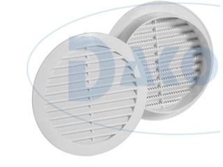 VAR-  Rejilla aireación plástico DIAM 100mm en ABS 